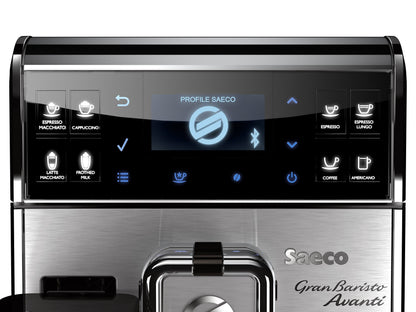 Saeco GranBaristo Avanti HD8967/01 Machine à café automatique + Application Acier/Anthracite