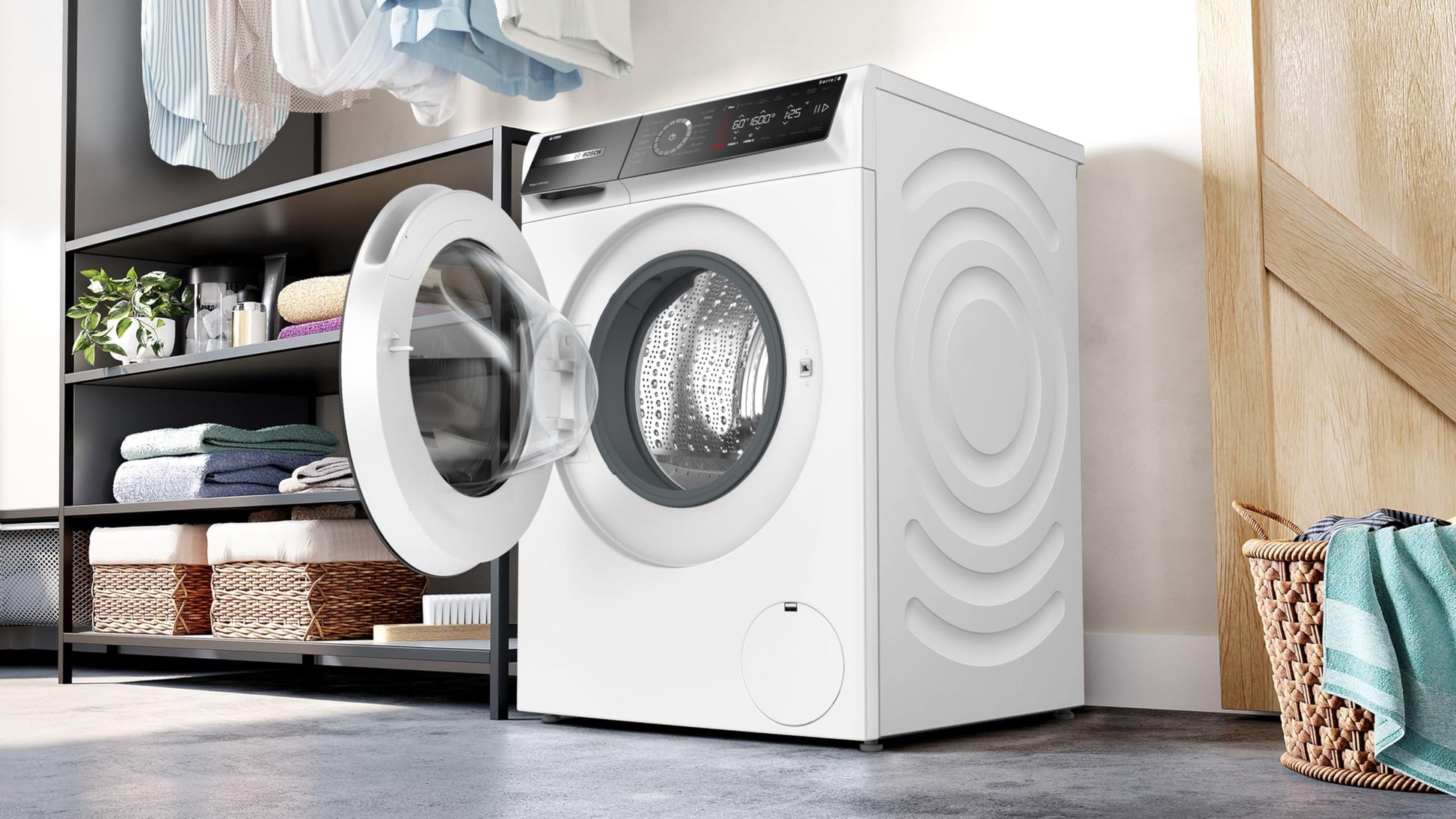 Bosch WGB256A2FR, Série 8, Lave-linge front, 10 kg, 1600 trs/min, Blanc