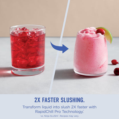 Ninja SLUSHi Max | XXL Smart Frozen Drink Maker | Exclusive Smart Technology | Party-Sized 150oz Capacity | No Ice Needed | 6 Programs | Perfect Temp & Texture up to 12 hours | Peach | FS605