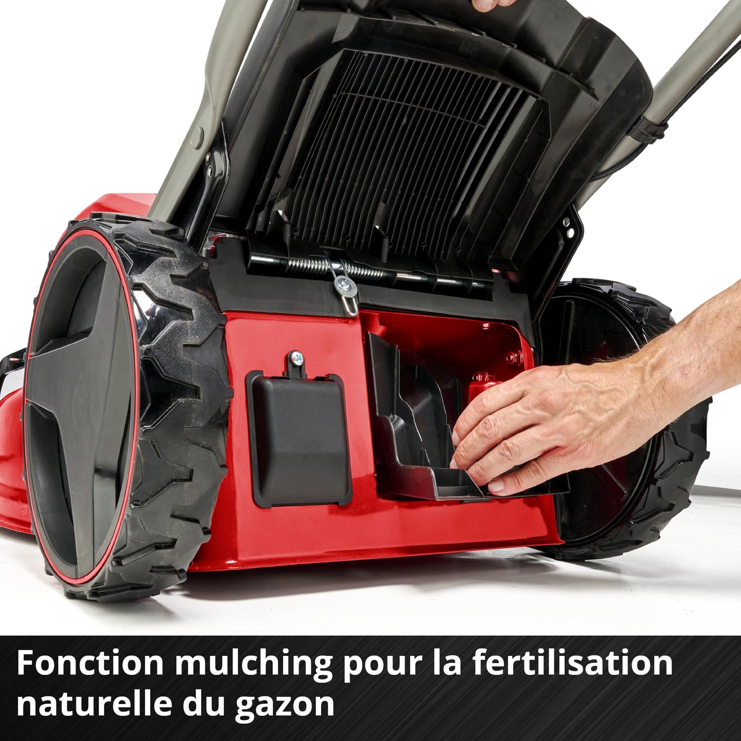 Einhell Professional Tondeuse à gazon sans fil GP-CM 36/52 S Li BL (4x5,2Ah) Power X-Change (36V, moteur brushless, Coupe à 52cm) Livré avec 4 Batteries 5,2 Ah et 2 Chargeurs doubles