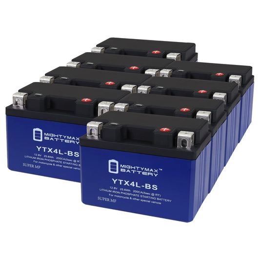 YTX4L-BS Lithium Replacement Battery Fitting with Bombardier Quest 500 2002 - 8 Pack