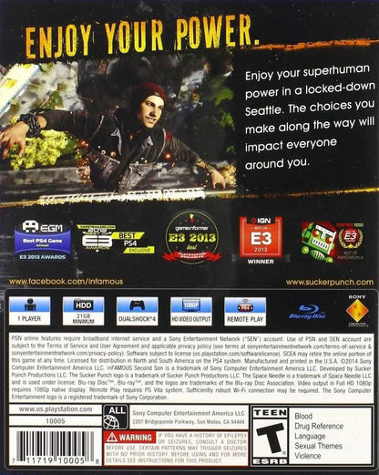 inFamous: Second Son [PlayStation 4]