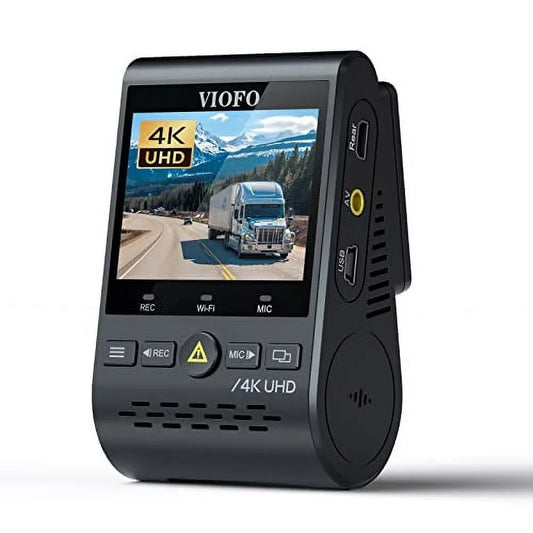 VIOFO A129 Pro 4K Dash Cam 3840x2160P Ultra HD 4K Dash Camera 8MP Sensor GPS Wi-Fi, Buffered Parking Mode, G-Sensor, Motion Detection, WDR, Loop Recording