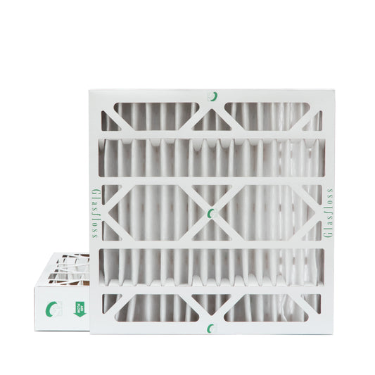 2 Pack of 20x20x4 MERV 10 Pleated 4" Inch Air Filters by Glasfloss. Actual Size: 19-1/2 x 19-1/2 x 3-3/4
